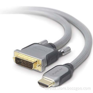 DVI to HDMI Cables with Triple Shields, UL, CE and CB Approved, RoHS Directive-compliant